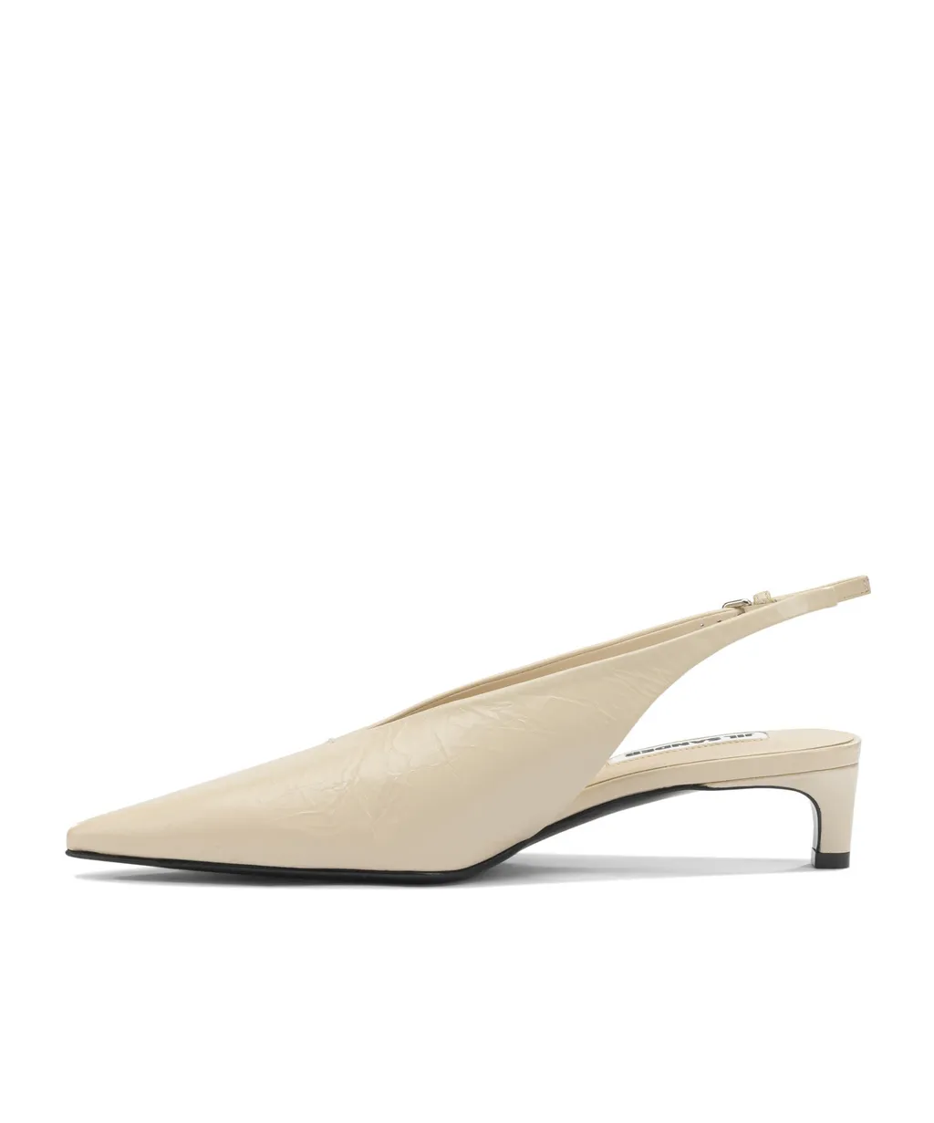 Jil Sander Leather Slingback Pumps