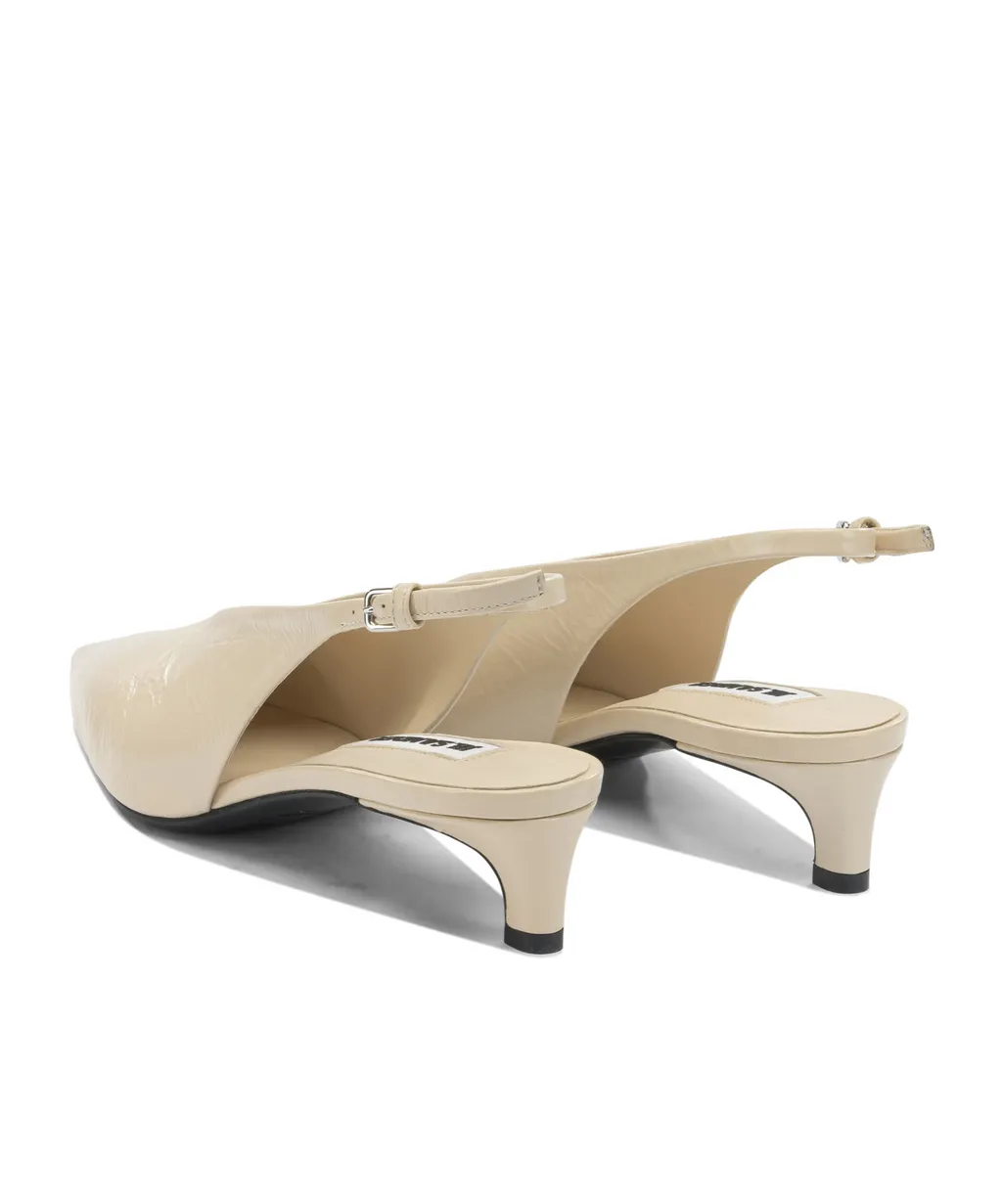 Jil Sander Leather Slingback Pumps
