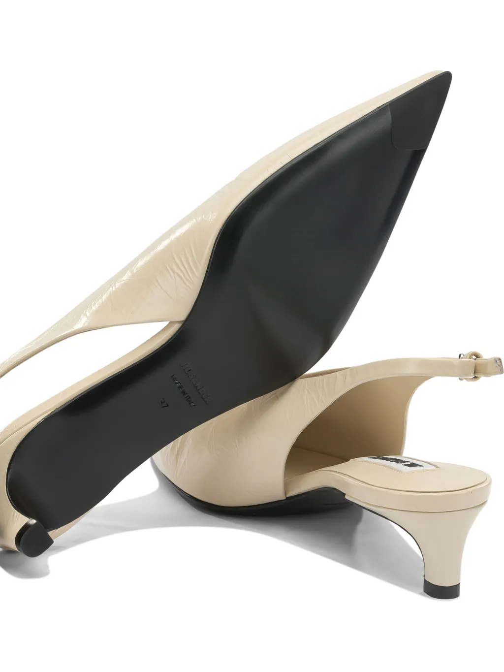 Jil Sander Leather Slingback Pumps