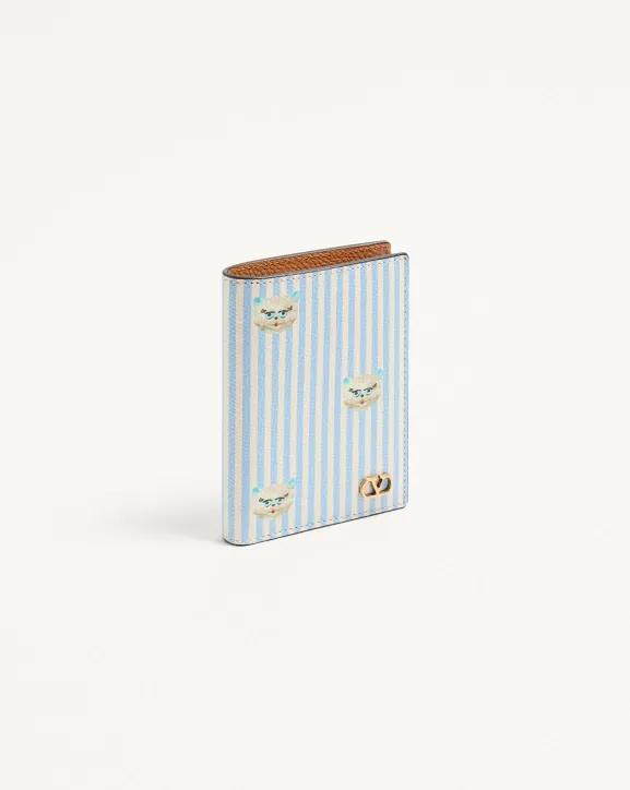Valentino Le Chat De La Maison-Printed Bi-Fold Wallet