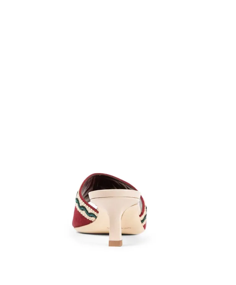 Square-Toed High-Heeled Sandals