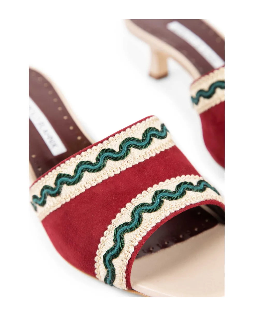 Square-Toed High-Heeled Sandals