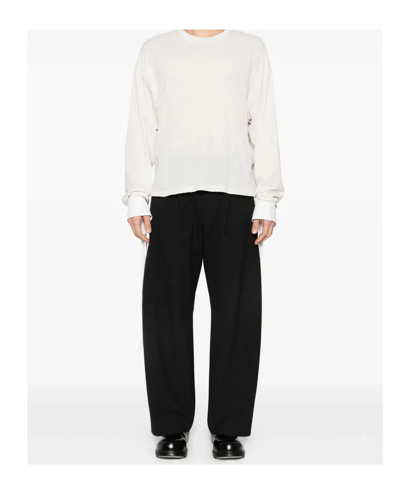 Crew Neck Long-Sleeved T-Shirt