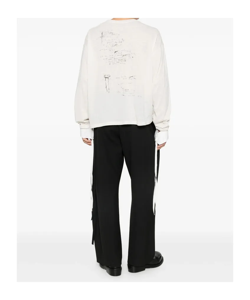 Crew Neck Long-Sleeved T-Shirt