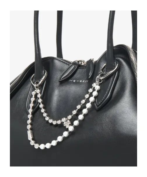 Alexander Mcqueen Beaded Skull Bag Charm