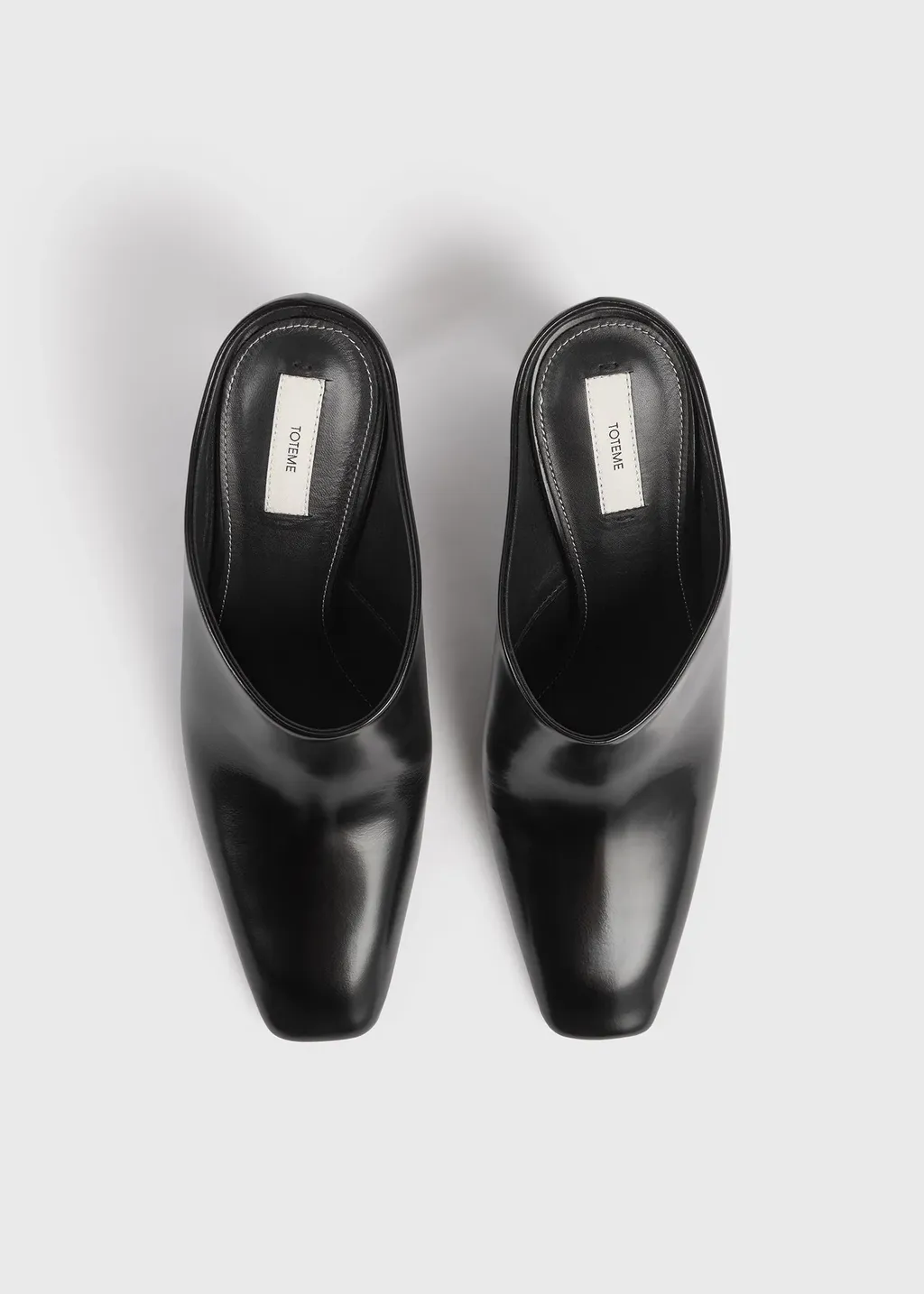 85Mm Box Leather Mules