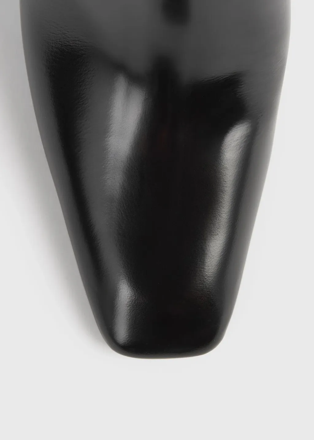 85Mm Box Leather Mules