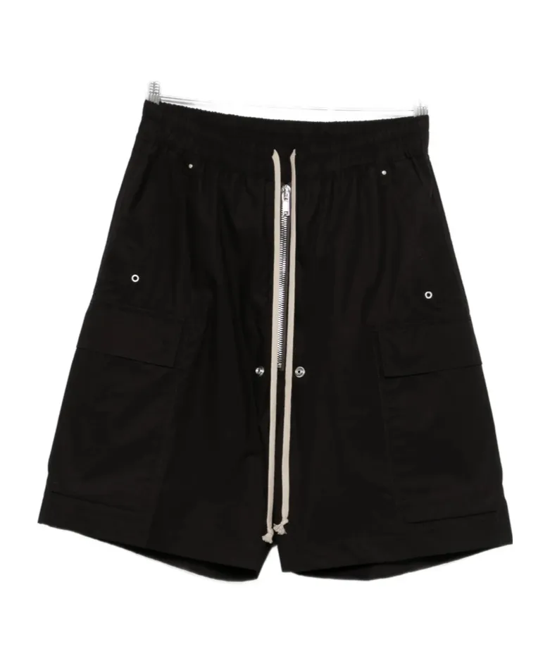 Rick Owens Drawstring Zipped Cargo Shorts