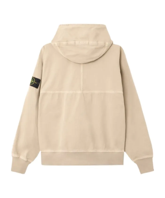 Oversized-Fit Zip-Up Hooded Jacket With Pockets