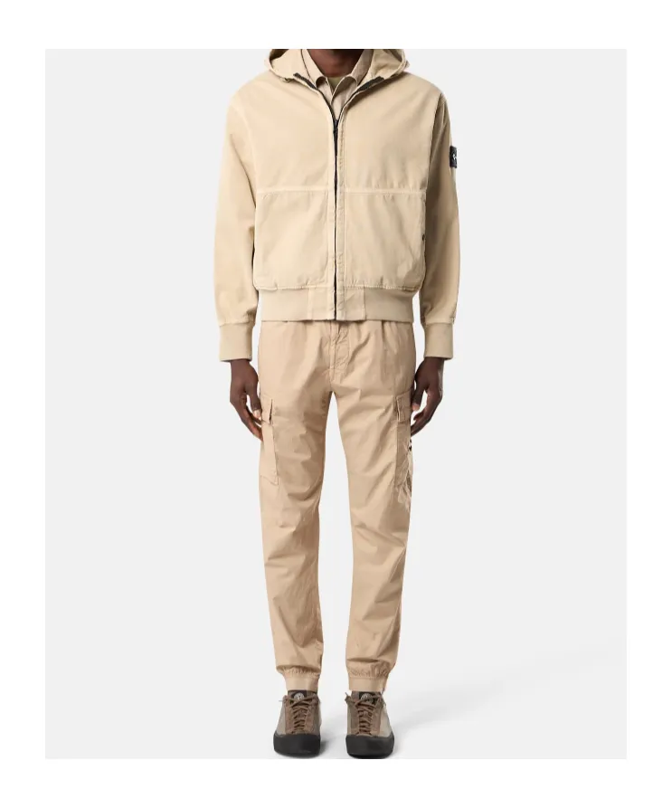 Oversized-Fit Zip-Up Hooded Jacket With Pockets