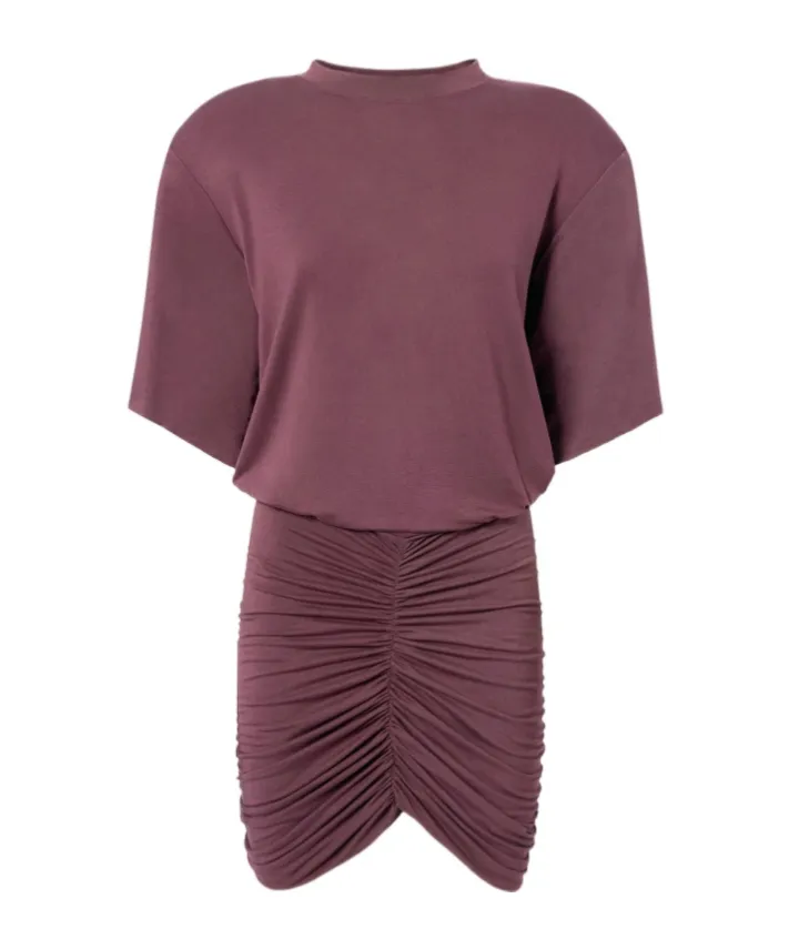 The Andamane Lennox Ruched Mini Dress