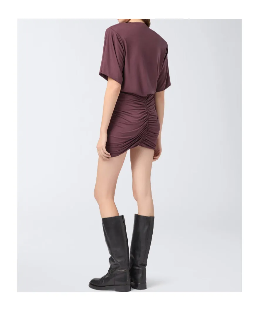 The Andamane Lennox Ruched Mini Dress