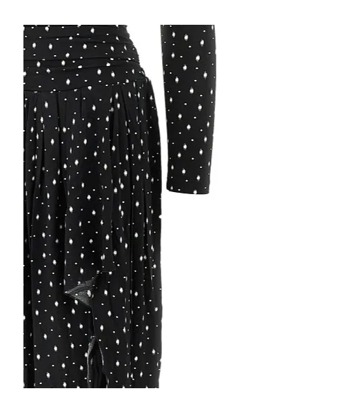 X Giovana Off-Shoulder Polka-Dot Dress