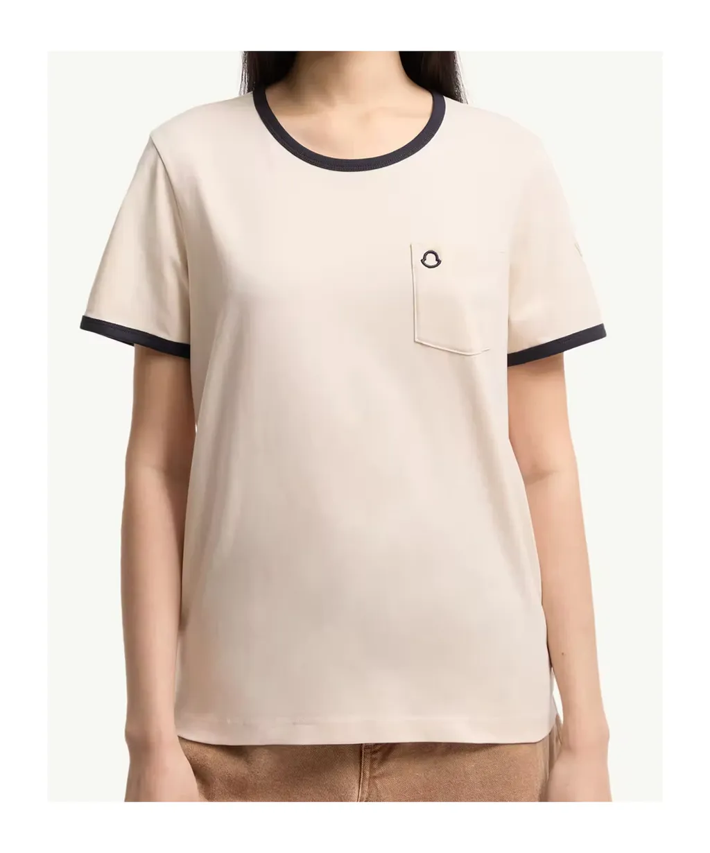 Moncler Embroidered Logo Crewneck T-Shirt