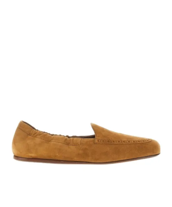Church's Gathered Suede Flat Shoes
