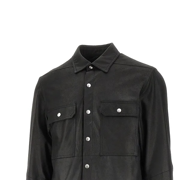 Buttoned Long-Sleeve Overshirt