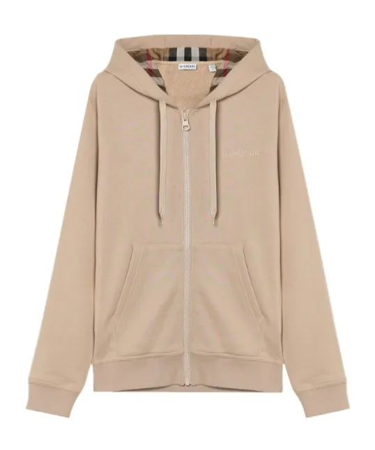 Long-Sleeved Zippered Sweatshirt