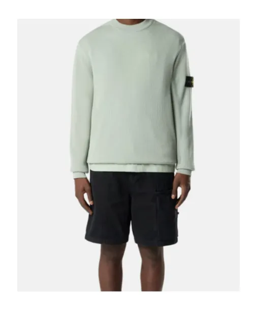 Stone Island Logo Patch Crewneck Sweatshirt