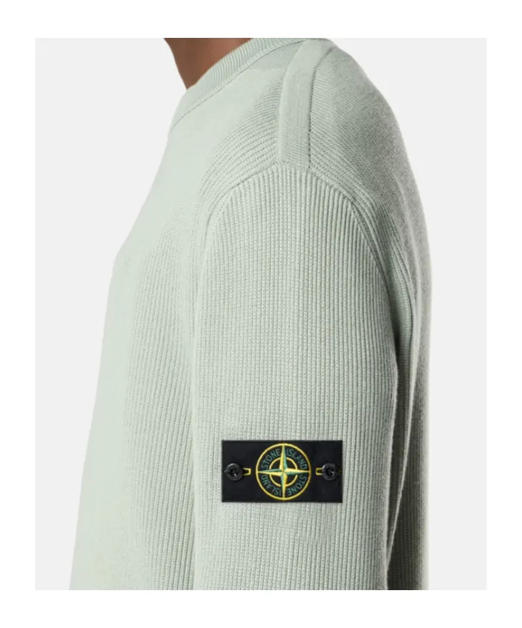 Stone Island Logo Patch Crewneck Sweatshirt