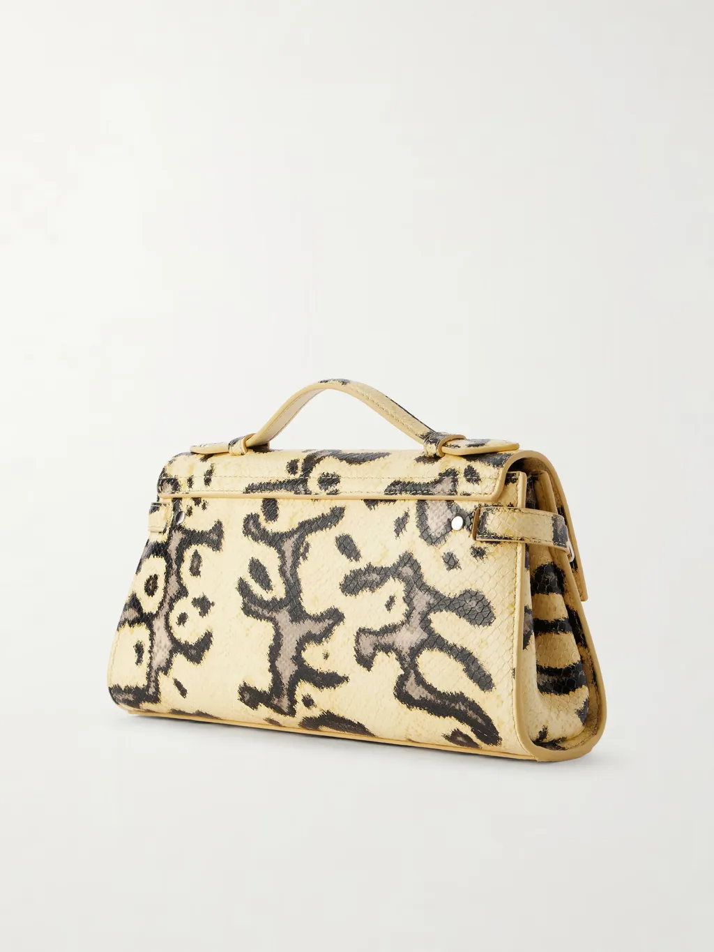 Tate Snakeskin Leather Shoulder Bag
