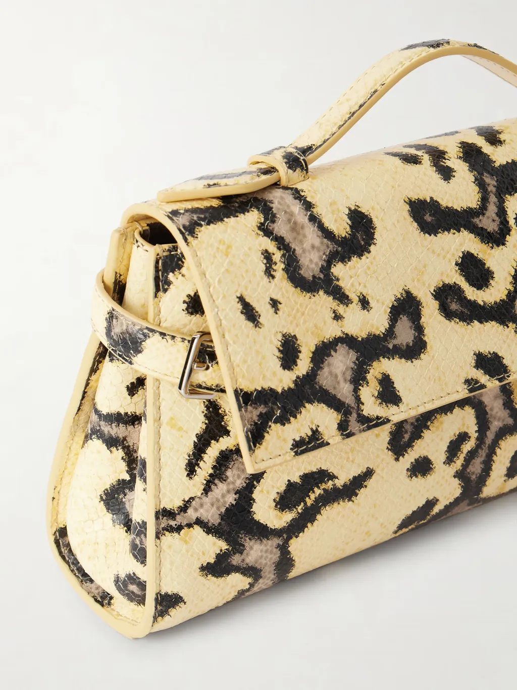 Tate Snakeskin Leather Shoulder Bag