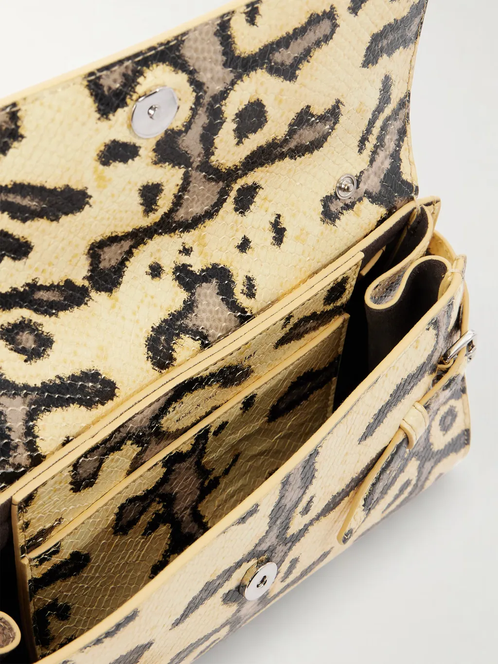 Tate Snakeskin Leather Shoulder Bag