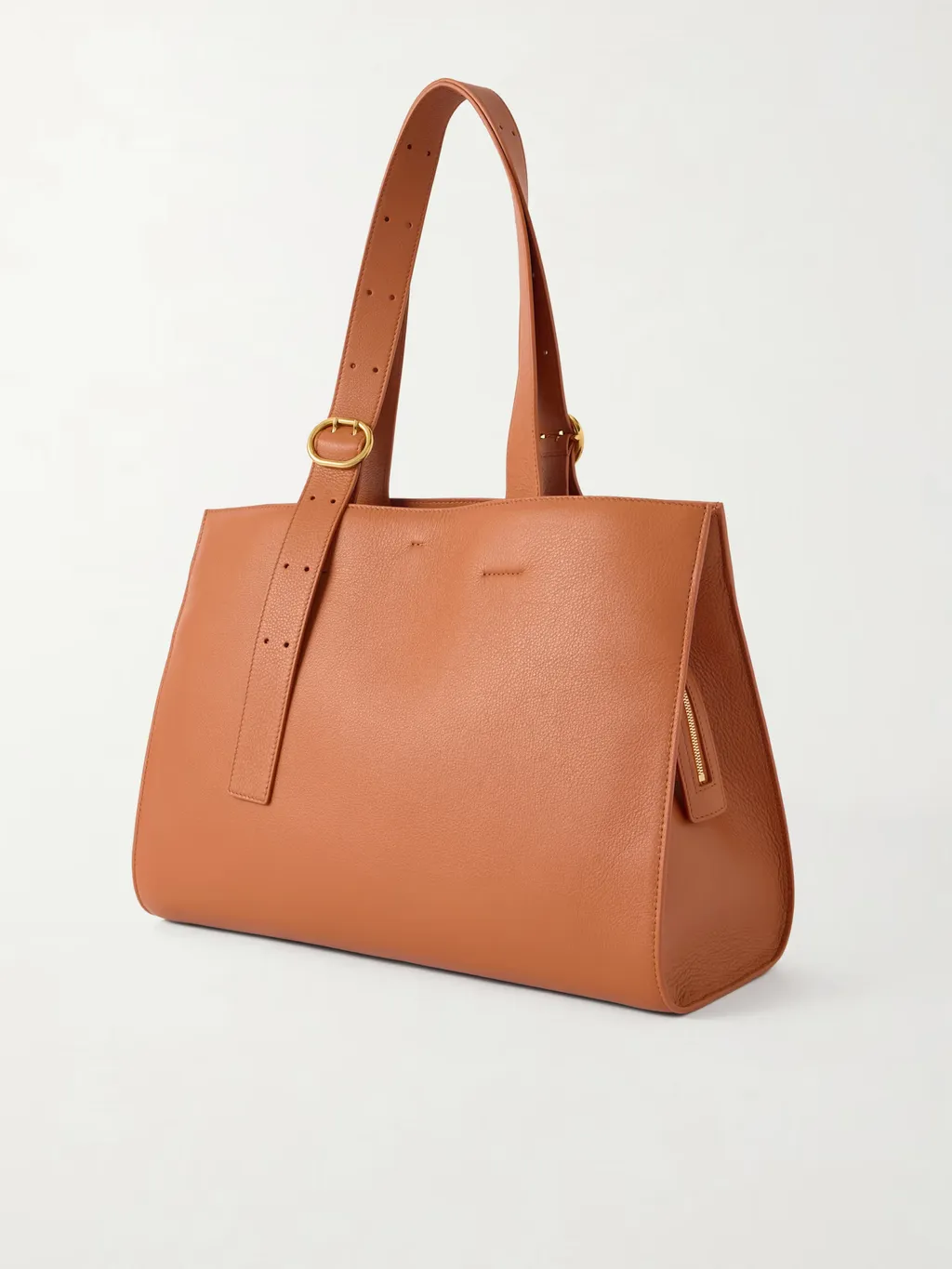 Buckle-Strap Tote Bag
