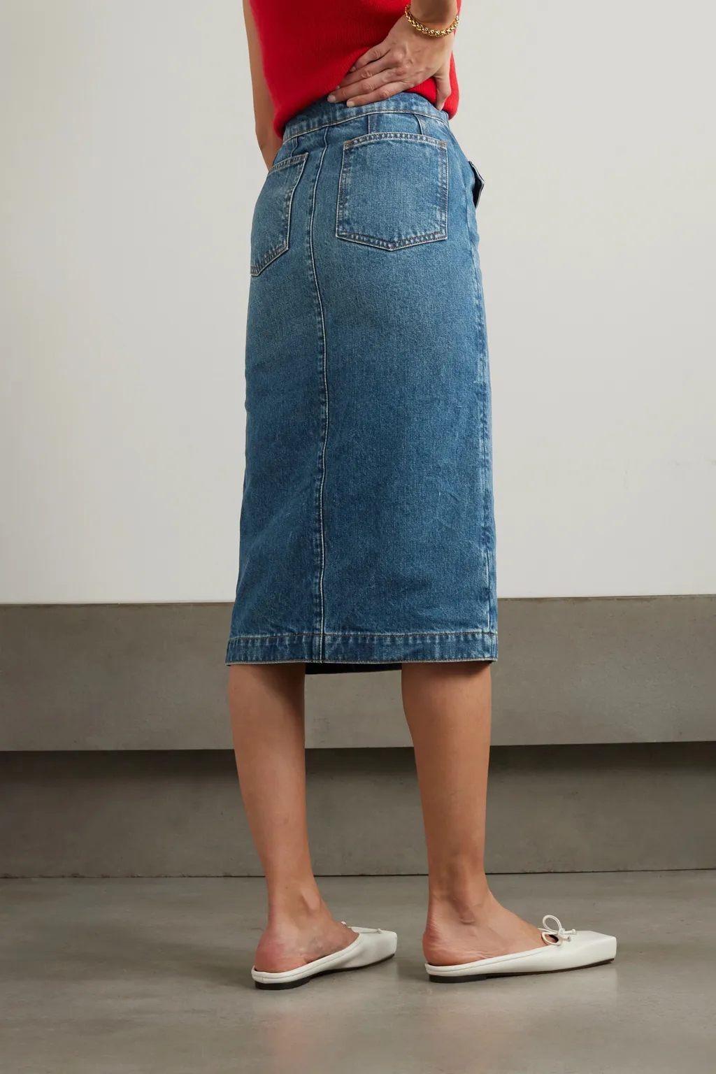 Jeans Mid-Length Skirt