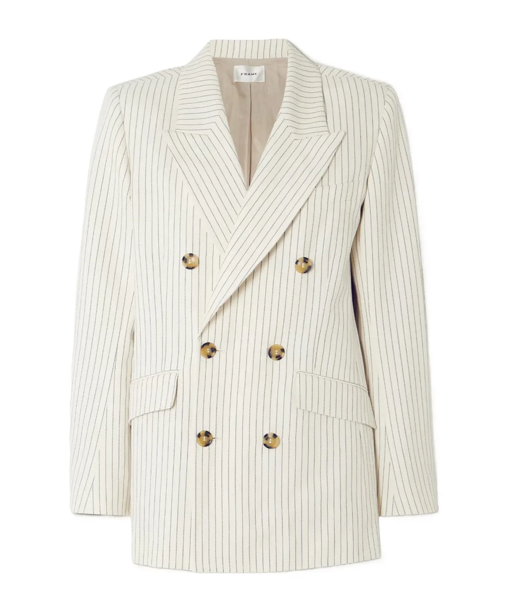 Pinstriped Suit Jacket