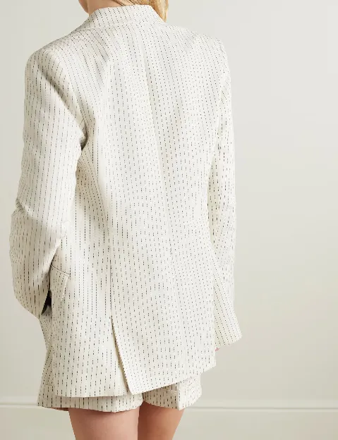 Pinstriped Suit Jacket