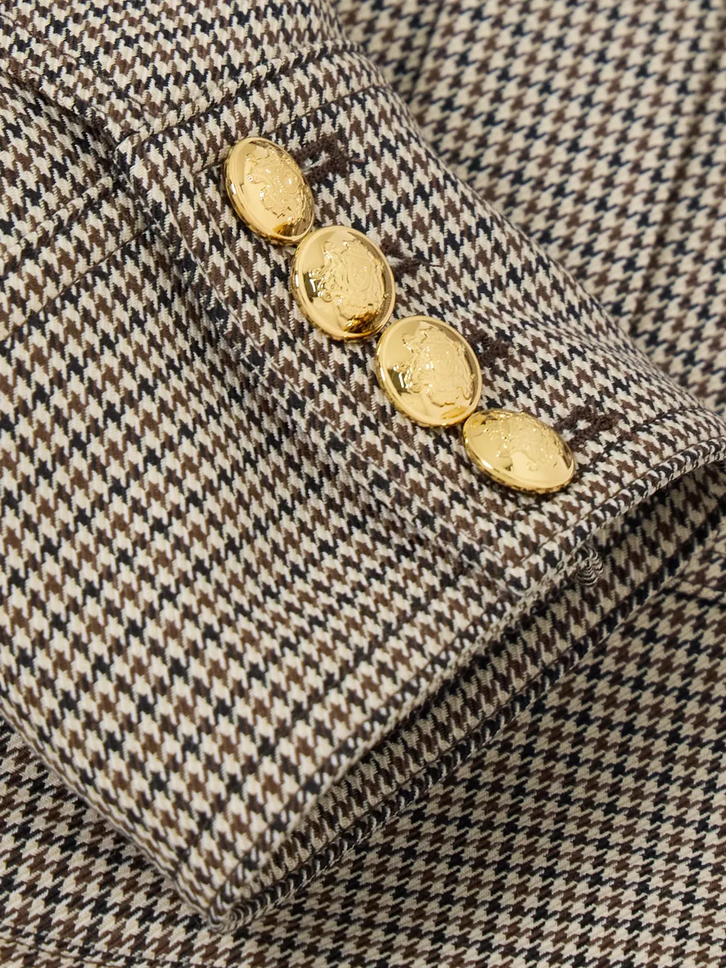 Lourde Houndstooth Short Casual Jacket