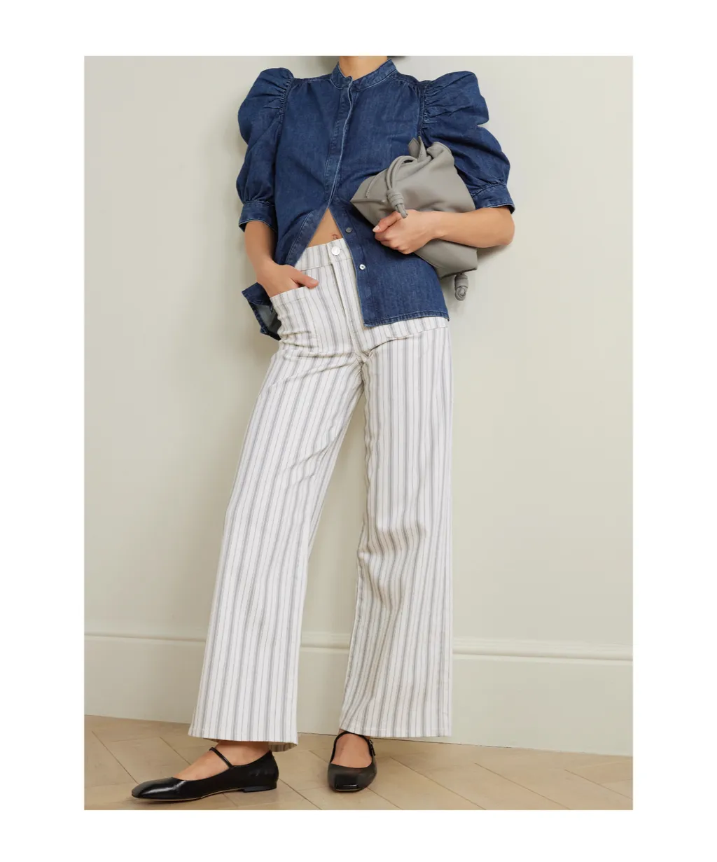 Le Slim Palazzo High-Waisted Wide-Fit Jeans