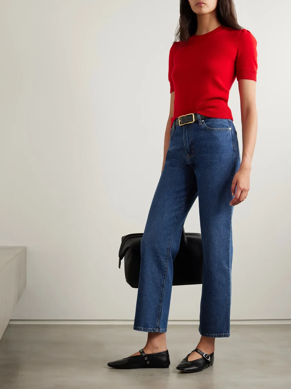 High Waist Straight Jeans