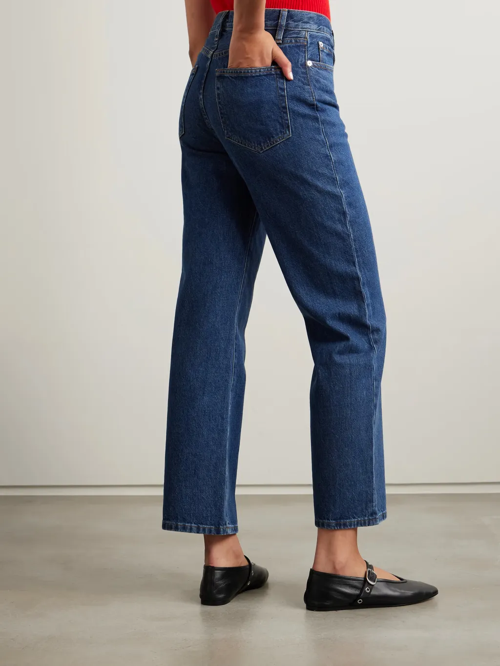 High Waist Straight Jeans