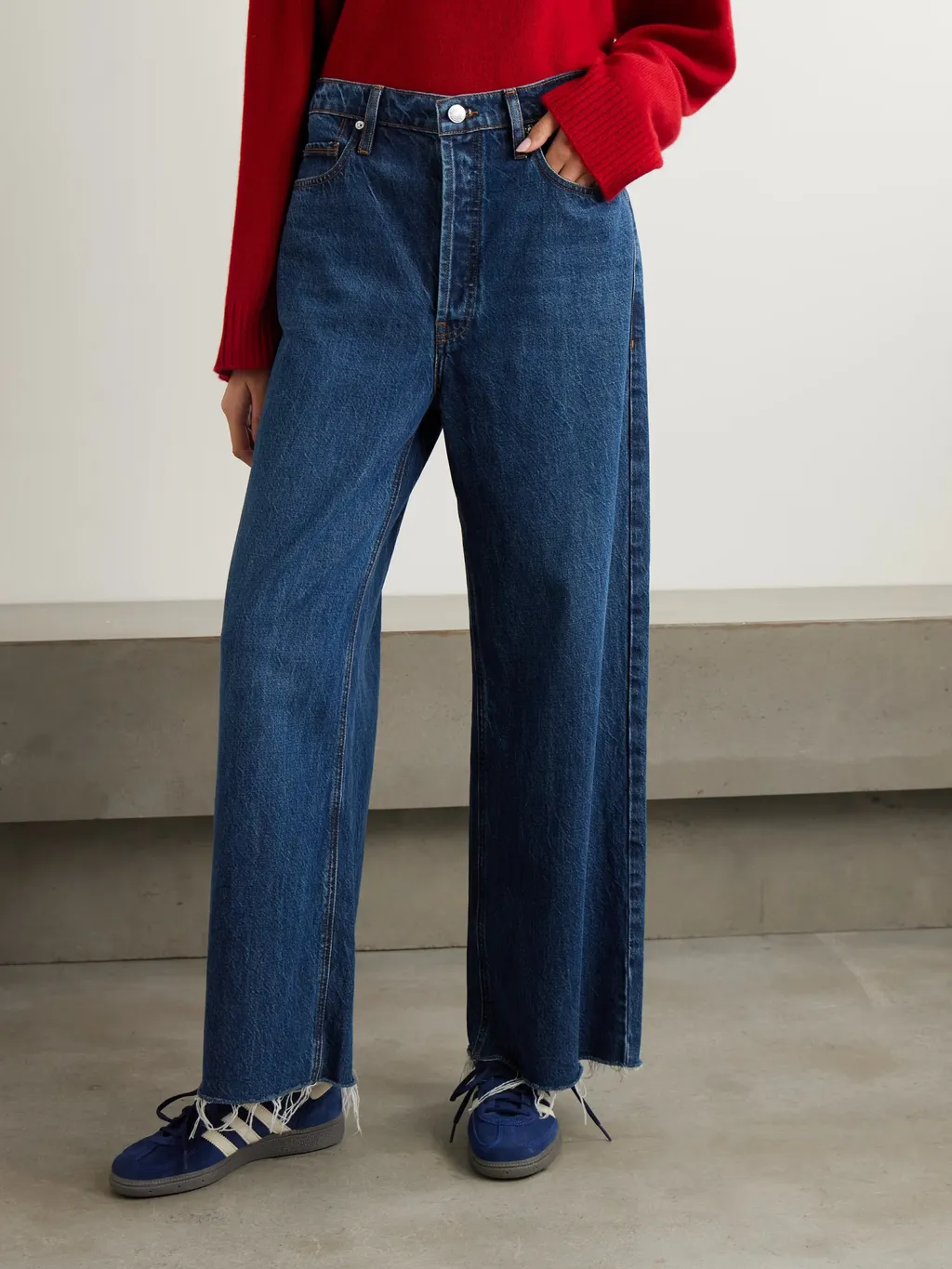 High-Rise Wide-Leg Jeans