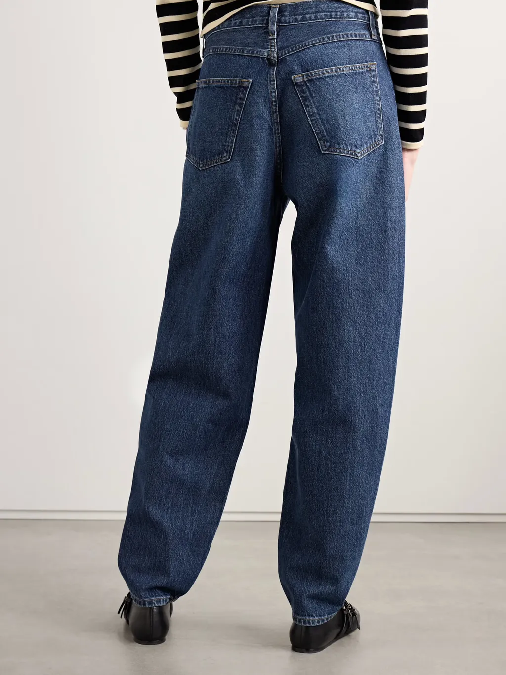 High-Rise Tapered Jeans