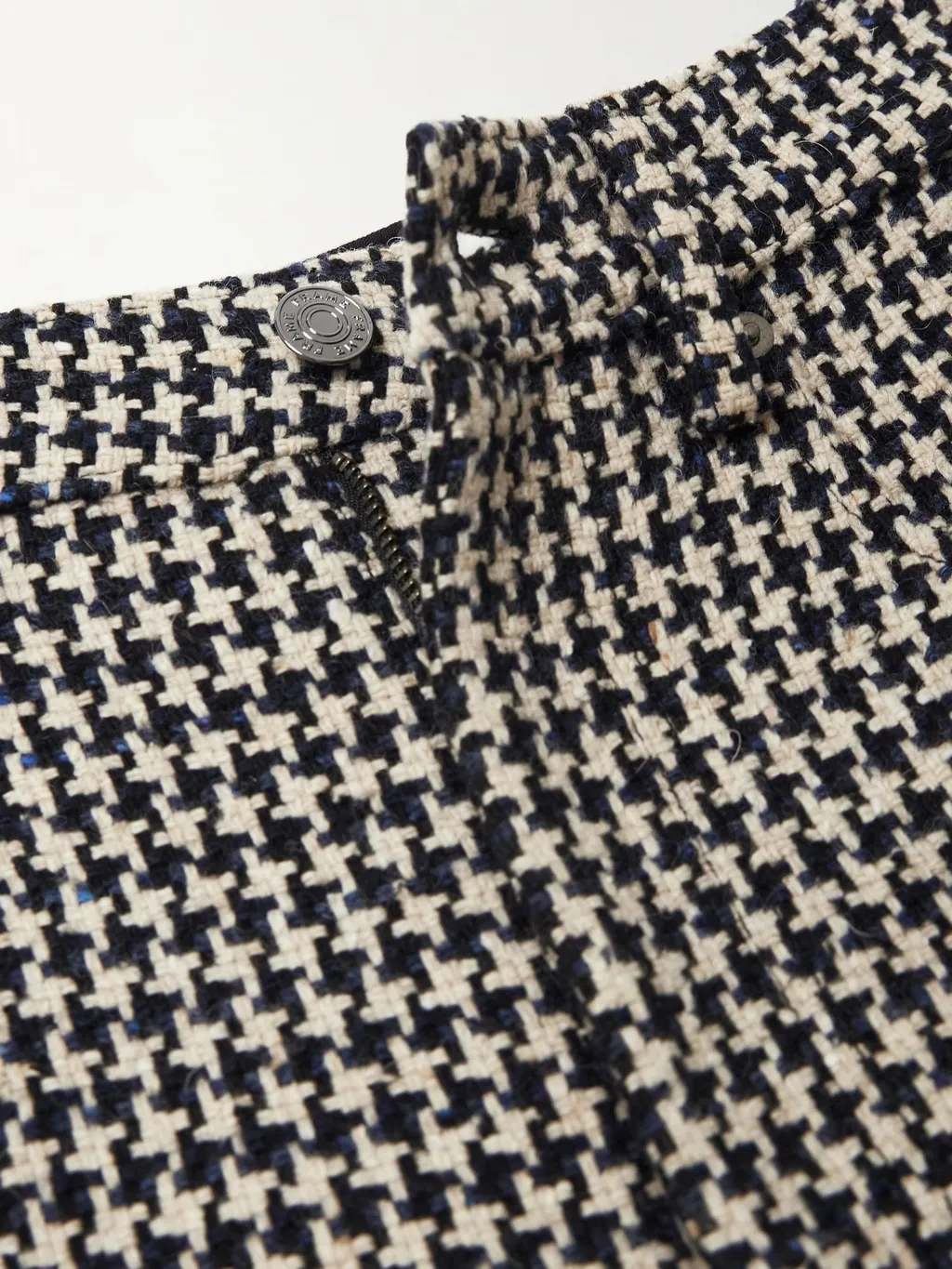 Houndstooth Tweed Track Pants