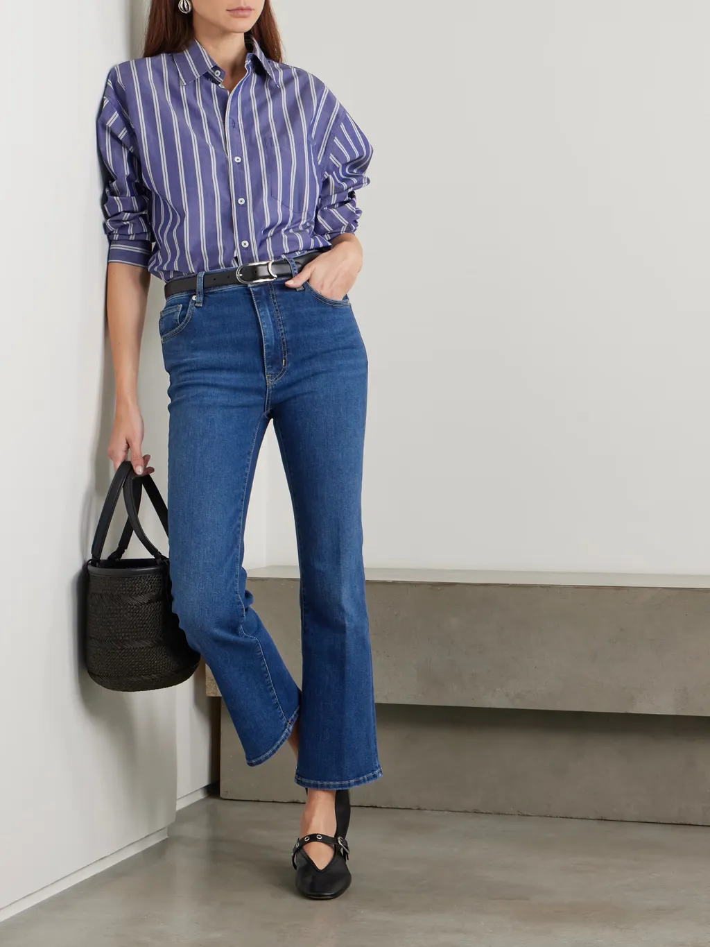 High-Rise Skinny-Leg Cropped Jeans