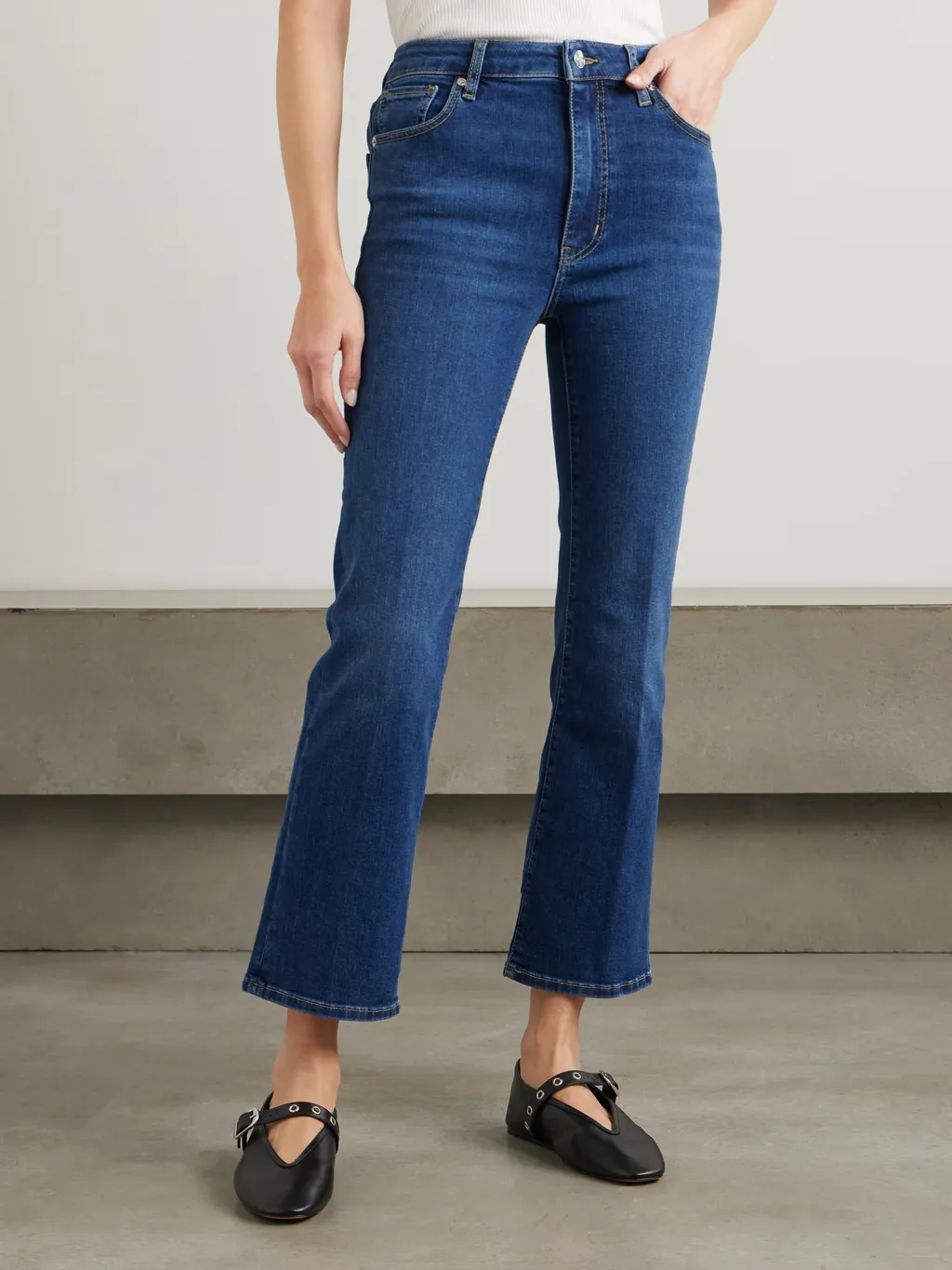 High-Rise Skinny-Leg Cropped Jeans