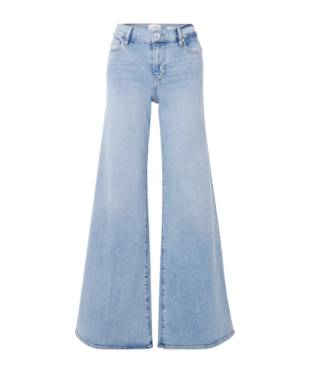 Mid-Rise Flared Jeans