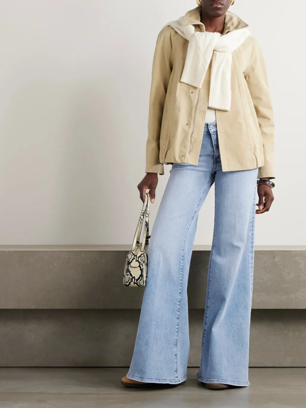 Mid-Rise Flared Jeans