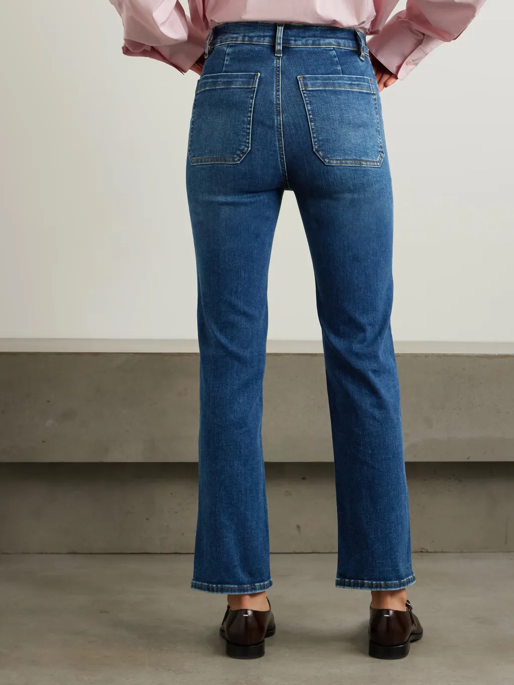 High Waist Straight Jeans