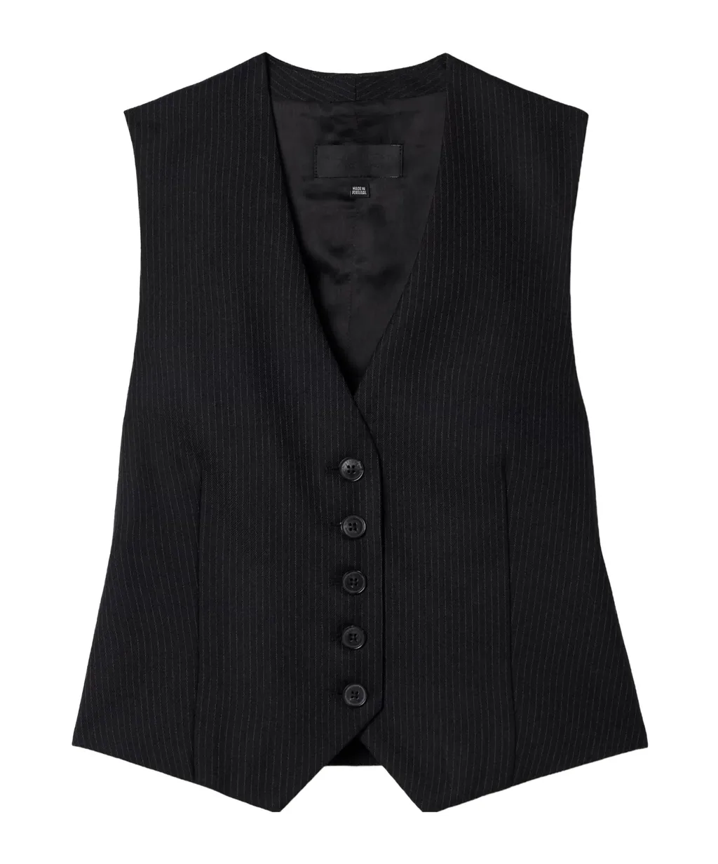 Angelina Pinstripe Vest
