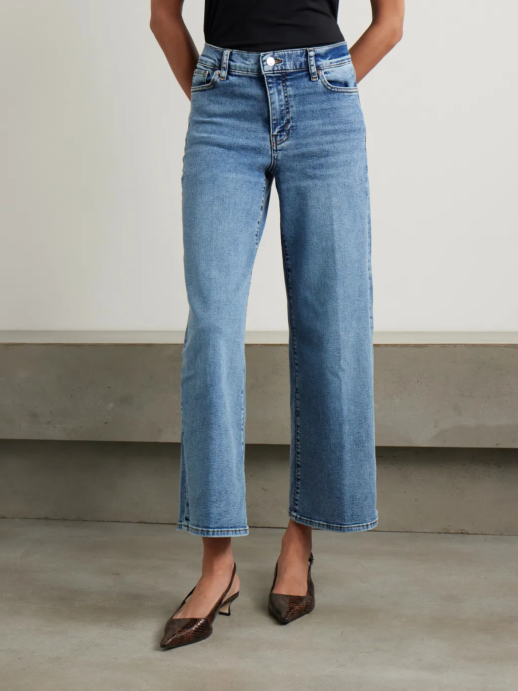 High-Rise Wide-Leg Jeans