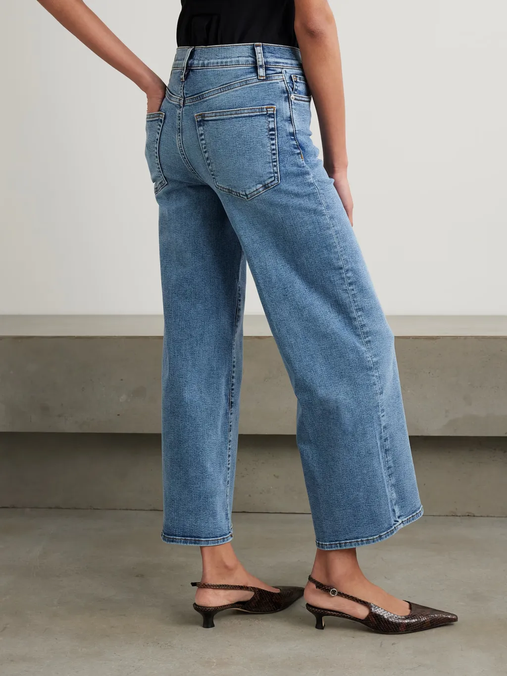 High-Rise Wide-Leg Jeans