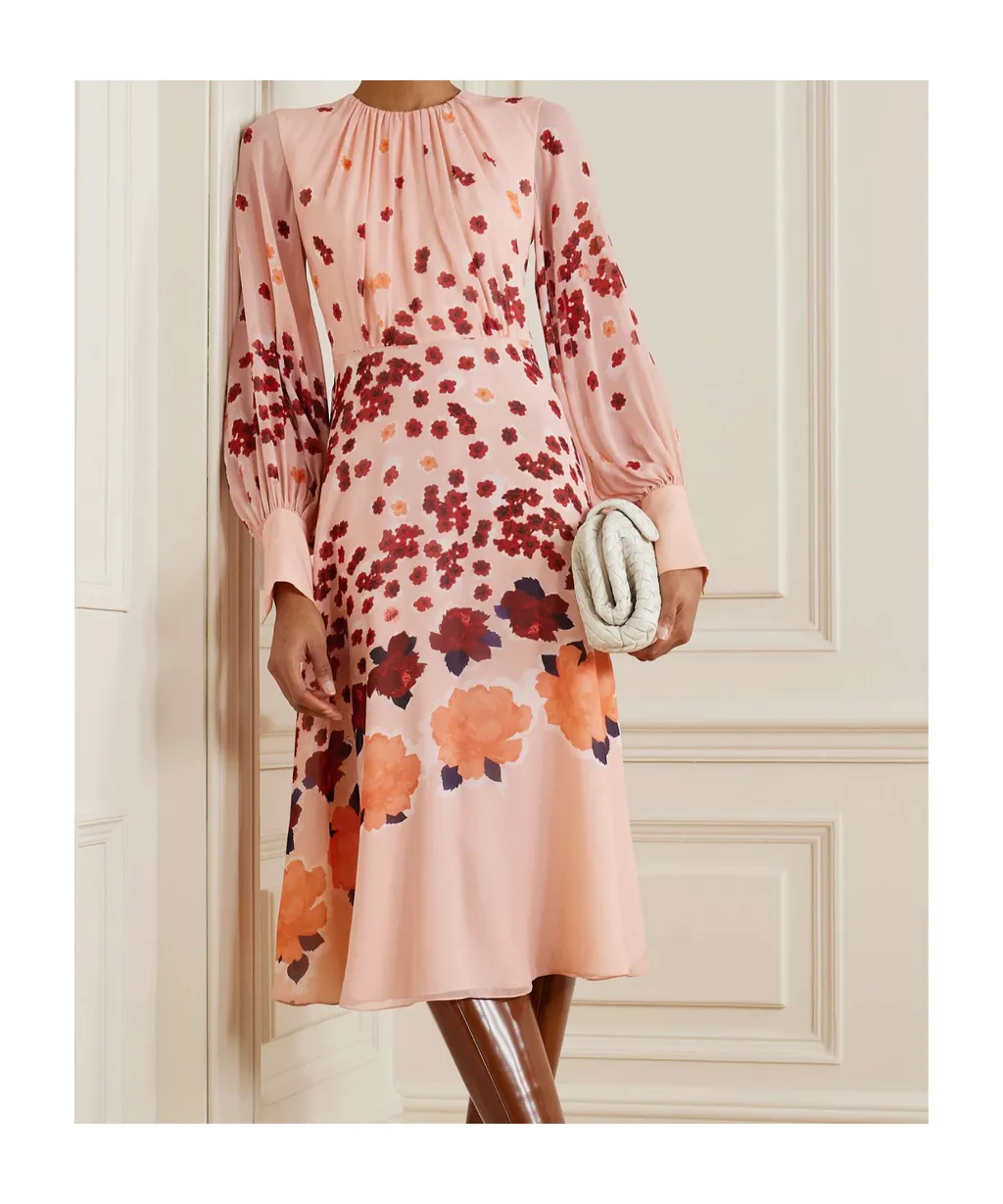 Round Neck Long Sleeve Dress