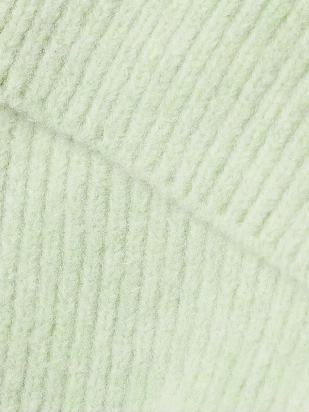 Draped Rib Knitted Turtleneck Sweater