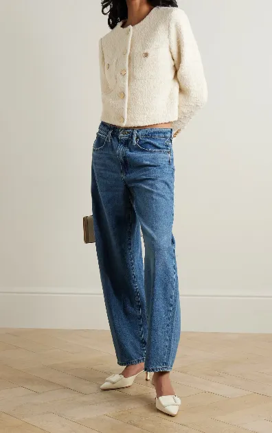 Round-Neck Short Coat
