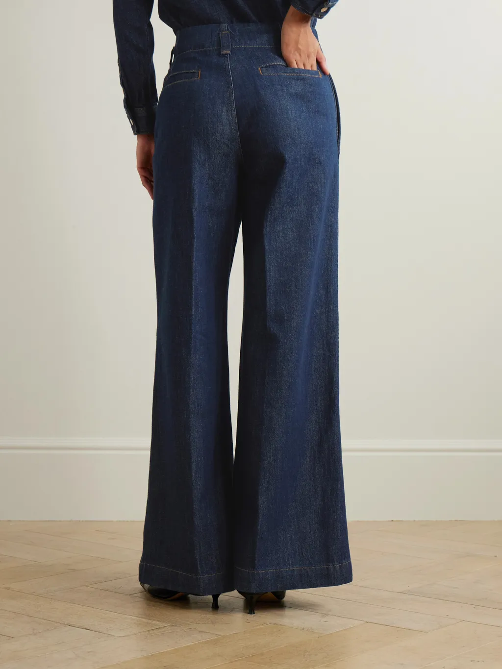High-Waisted Wide-Leg Jeans