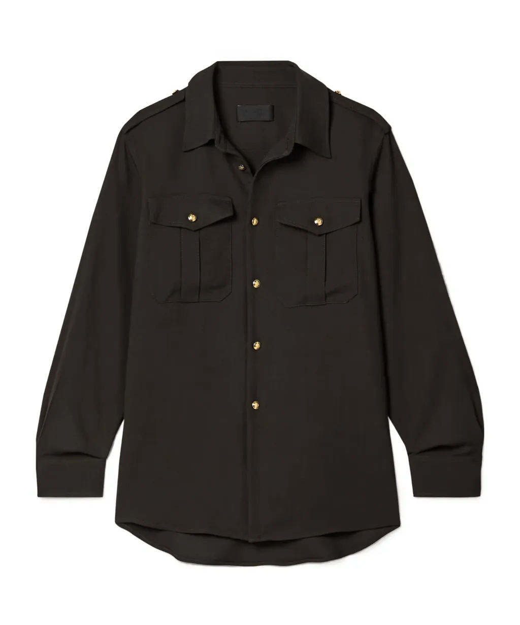 Button-Down Long-Sleeved Shirt